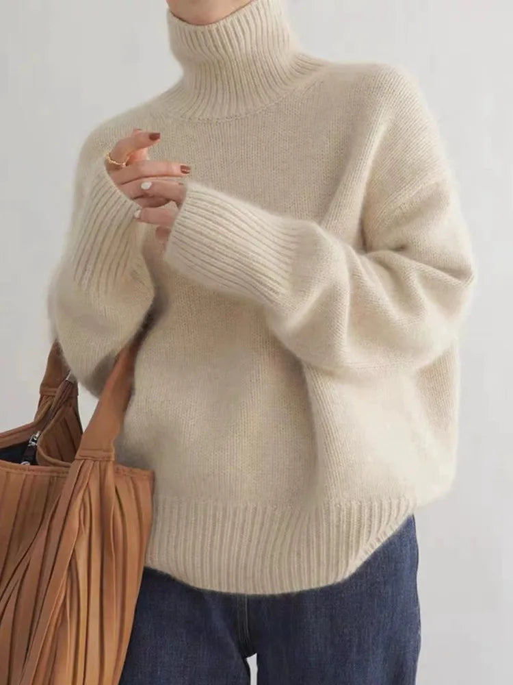 VELORIA™ | Luxurious Cashmere Turtleneck Knit