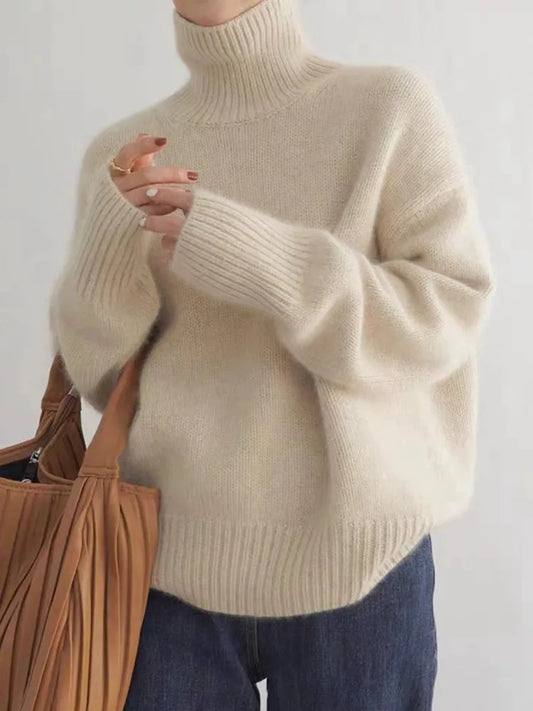 VELORIA™ | Luxurious Cashmere Turtleneck Knit