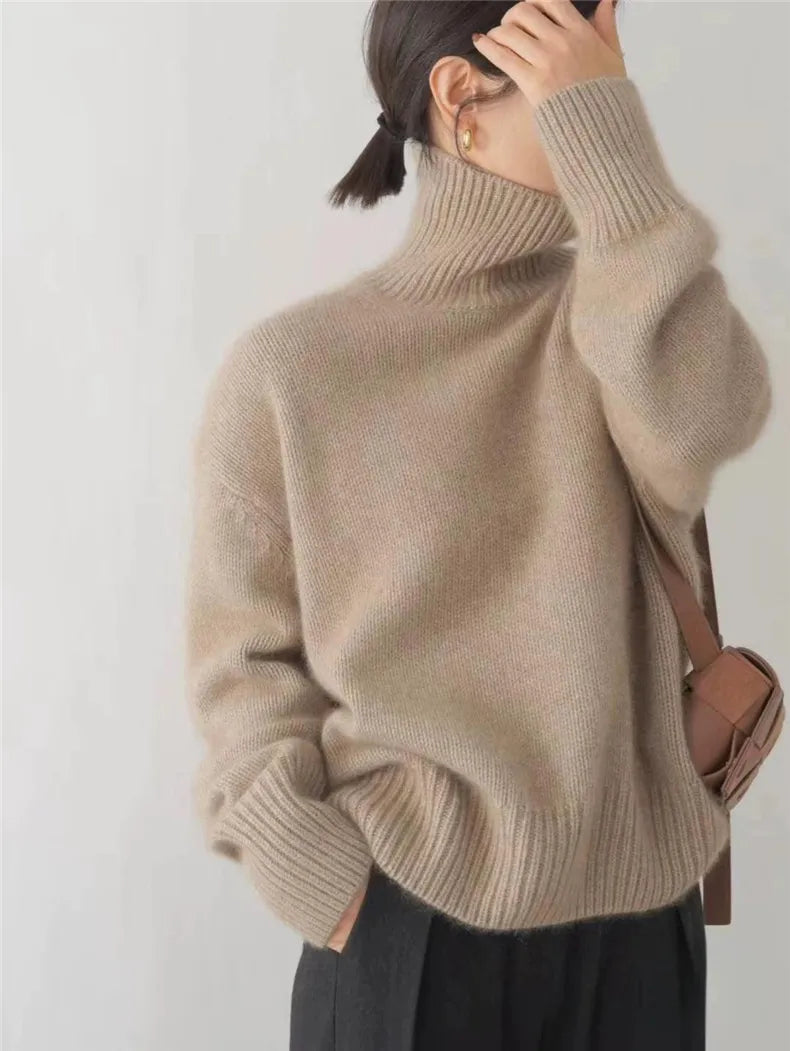 VELORIA™ | Luxurious Cashmere Turtleneck Knit
