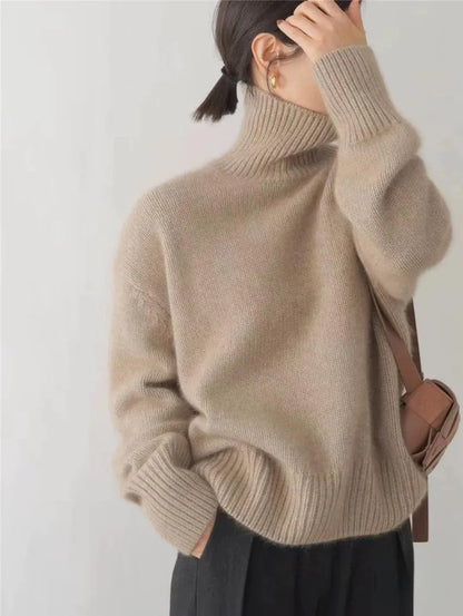 VELORIA™ | Luxurious Cashmere Turtleneck Knit
