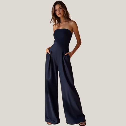 ALYA™ | Chic Strapless Jumpsuit