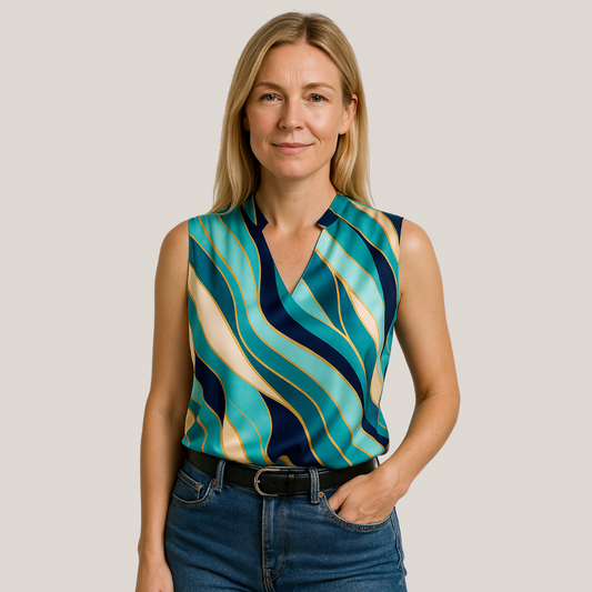 Striped Sleeveless Top