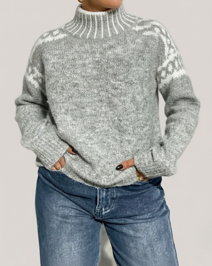 NORDARA™ | High-Collar Winter Sweater