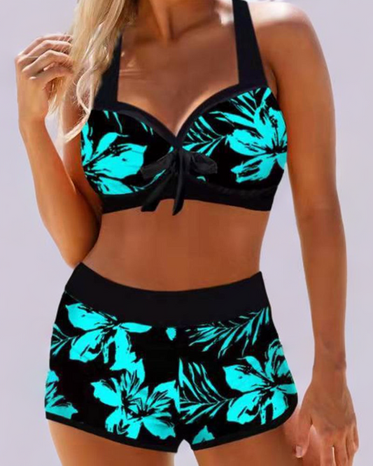 FLORENZA™ | High-Waisted Floral Swimsuit