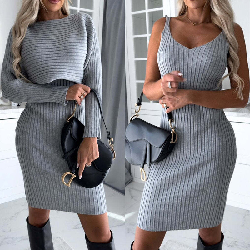 GIULIANA™ | Striped Two-Piece Outfit - Top & Skirt